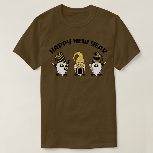 Happy New Year 2023 Hello 2023 Gnome Weihnachten T-Shirt (Design vorne)