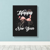Happy New Year 2023 Outfit for Flamingo Lover New Leinwanddruck (Insitu (Holzboden))