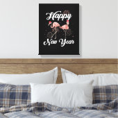 Happy New Year 2023 Outfit for Flamingo Lover New Leinwanddruck (Insitu (Schlafzimmer))