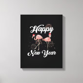 Happy New Year 2023 Outfit for Flamingo Lover New Leinwanddruck (Vorderseite)