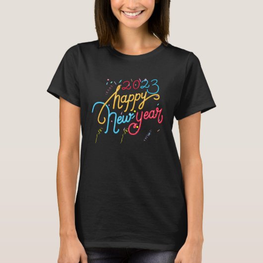 Happy New Year 2023 T-Shirt (Vorderseite)