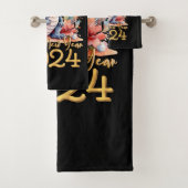 Happy New Year 2024 Chinesischen Drachen Wasserfar Badhandtuch Set (Insitu)