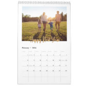 Happy New Year 2024 Golden Chinese Dragon Green Kalender (Feb 2026)