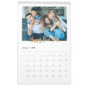 Happy New Year 2024 Golden Chinese Dragon Green Kalender (Jan 2026)