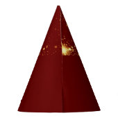 Happy New Year 2024 Golden Chinese Dragon Red Partyhütchen (Rückseite)