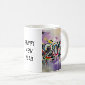 HAPPY NEW YEAR 2024 KAFFEETASSE (VorderseiteRechts)