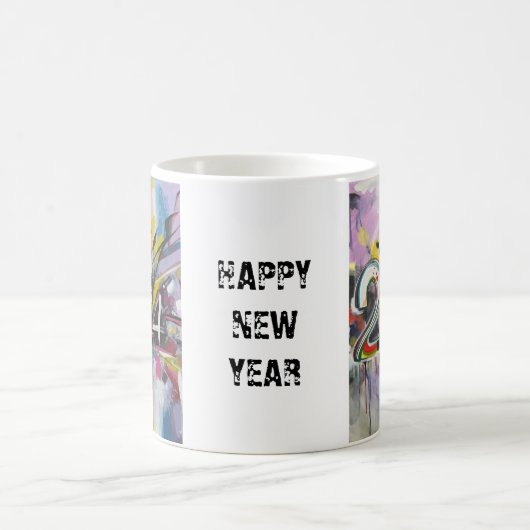 HAPPY NEW YEAR 2024 KAFFEETASSE (Mittel)