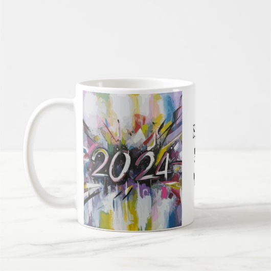 HAPPY NEW YEAR 2024 KAFFEETASSE (Links)