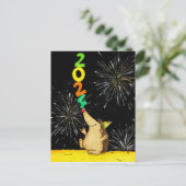 Happy New Year 2024 Postkarte (Stehend Vorderseite)