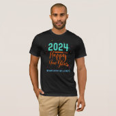 Happy New year 2024 Silvester Vibrant Party T-Shirt (Vorne ganz)