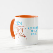 Happy New year 2024 Silvester Vibrant Party Tasse (Vorderseite Links)