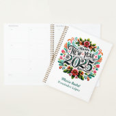 "Happy New Year 2025" farbenfrohe mexikanische Fie Planer (Anzeige)