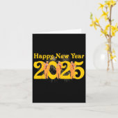 Happy New Year 2025 Funny Trump Tance Feuerwerk Ce Karte (Gelbe Blume)
