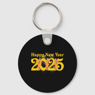 Happy New Year 2025 Funny Trump Tance Feuerwerk Ce Schlüsselanhänger