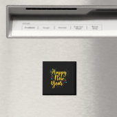 Happy New Year 2025 Gold Fun Festive Funny Funny P Magnet (In Situ (Geschirrspüler))