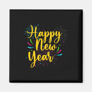 Happy New Year 2025 Gold Fun Festive Funny Funny P Magnet