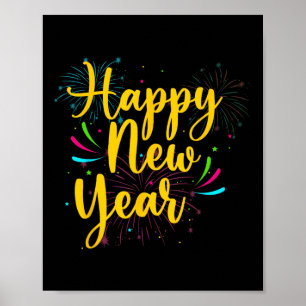 Happy New Year 2025 Gold Fun Festive Funny Funny P Poster