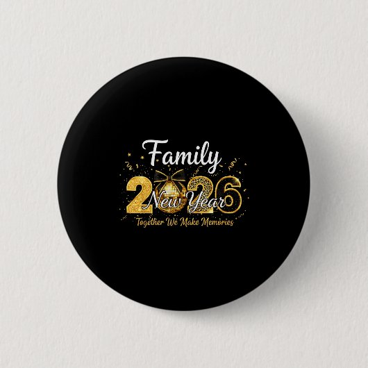 Happy New Year 2025 New Year's Eve Party Countdown Button (Vorderseite)