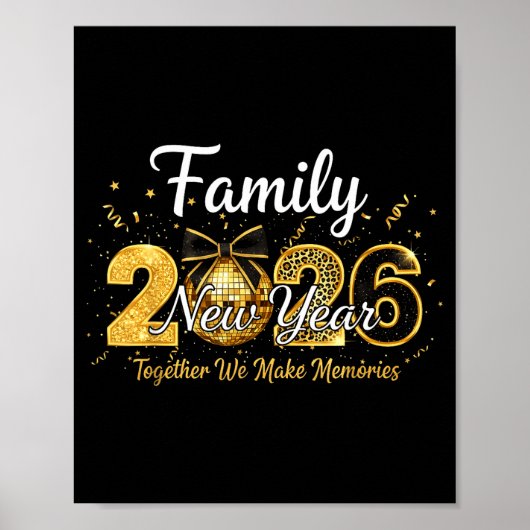 Happy New Year 2025 New Year's Eve Party Countdown Poster (Vorne)