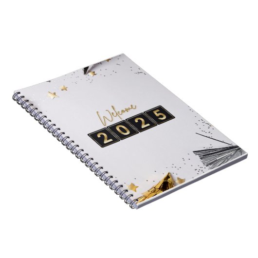 Happy New Year 2025 Notebook Notizblock (Rechte Seite)