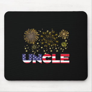 Happy New Year 2025 Onkel American Flag Familie To Mousepad