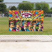 Happy New Year 2025 Pop Art Style Banner (Insitu)