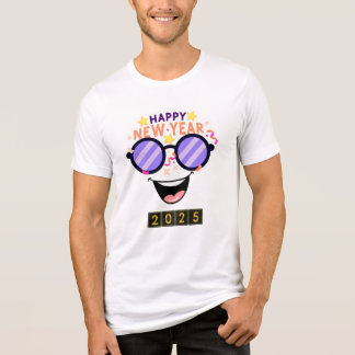 "Happy New Year 2025 T - Shirt Logo - Spaß & Feier