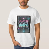 Happy New Year 2025 T - Shirt Modernes Design (Vorderseite)