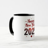 Happy New Year 2025 Tasse (Vorderseite Links)
