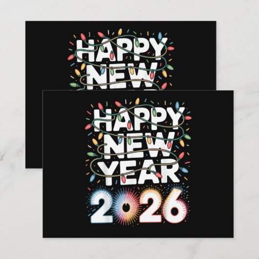 Happy New Year 2026 (Vorne/Hinten)