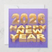 Happy New Year 2026 (Vorderseite)