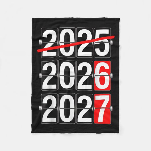 Happy New Year 2026 2027 67 Meme Six Seven Funny Fleecedecke (Vorderseite)