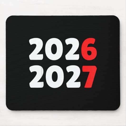 Happy New Year 2026 2027 Funny Six Seven 67 Meme C Mousepad (Vorne)