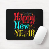 Happy New Year 2026 And Merry Christmas New Year E Mousepad (Mit Mouse)