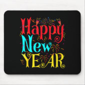 Happy New Year 2026 And Merry Christmas New Year E Mousepad (Vorne)
