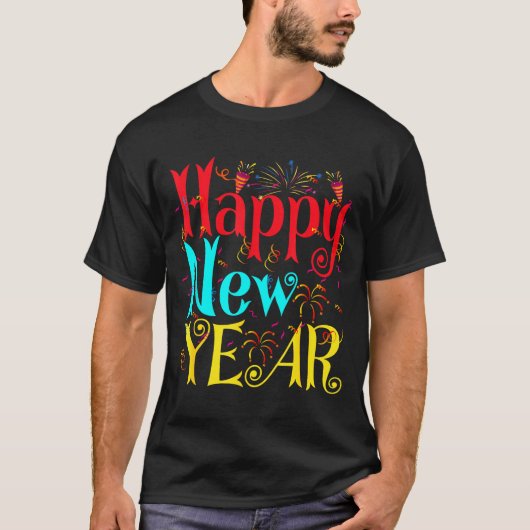 Happy New Year 2026 And Merry Christmas New Year E T-Shirt (Vorderseite)