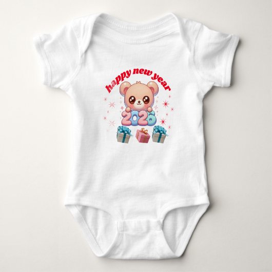 Happy New Year 2026 Baby Bodysuit Baby Strampler (Vorderseite)
