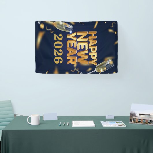 Happy New Year 2026 Banner (Messe)