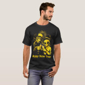 Happy New Year 2026 Bigfoot Alien Lovers New Years T-Shirt (Vorne ganz)