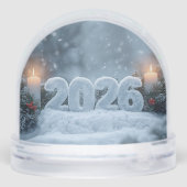 happy new year 2026 candle glow  schneekugeln (Rückseite)