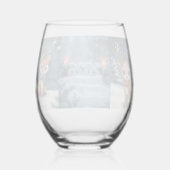 happy new year 2026 candlelight weinglas ohne stiel (Rückseite)