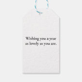 Happy New Year 2026 – Celebrating Horses with Cham Geschenkanhänger (Rückseite)