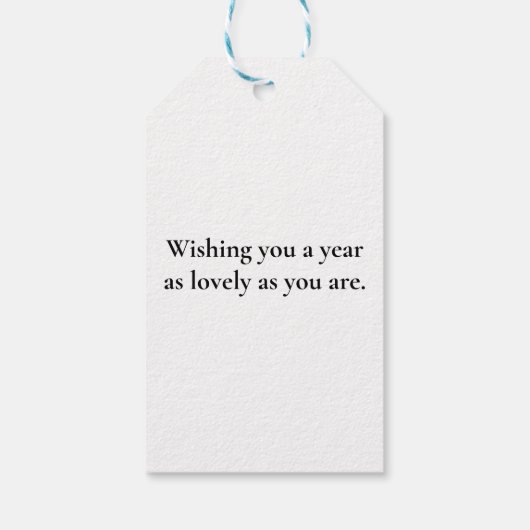 Happy New Year 2026 – Celebrating Horses with Cham Geschenkanhänger (Rückseite)