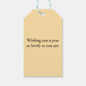 Happy New Year 2026 – Celebrating Horses with Cham Geschenkanhänger (Rückseite)