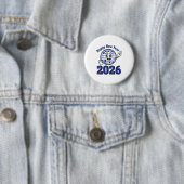 Happy New Year 2026 Celebration Design Button (Beispiel)