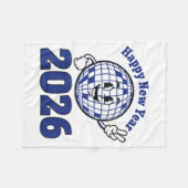 Happy New Year 2026 Celebration Design Fleecedecke (Vorderseite (Horizontal))