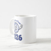 Happy New Year 2026 Celebration Design Kaffeetasse (Vorderseite Links)