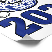 Happy New Year 2026 Celebration Design  Poster (Ecke)