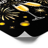 Happy New Year 2026 Celebration Design With Champa Poster (Ecke)