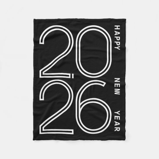 Happy New Year 2026 Celebration Eve Party Men Wome Fleecedecke (Vorderseite)
